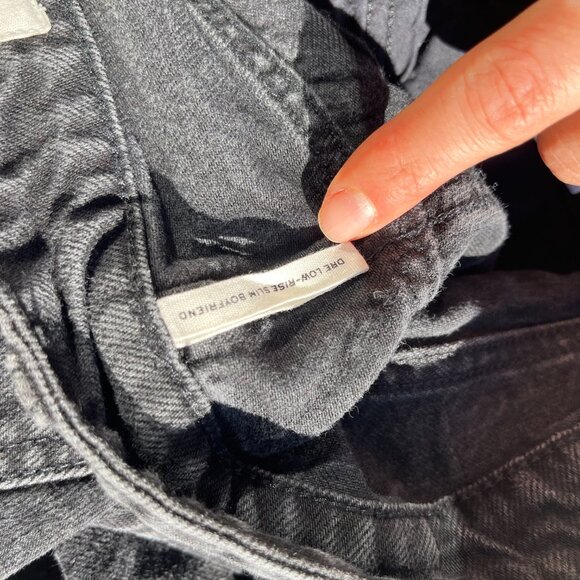 Rag & Bone Dre Slim Boyfriend Jeans, Black - Size 29 - Picture 16 of 16